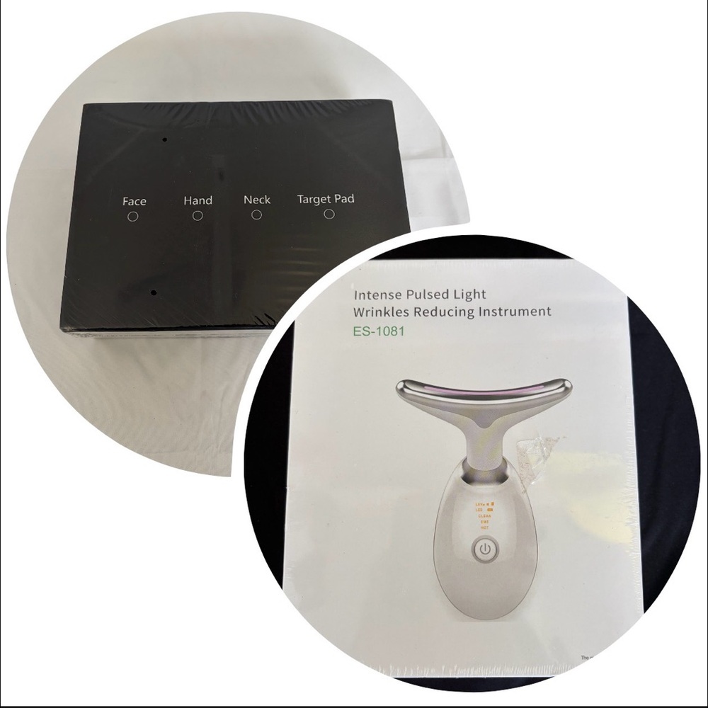 Intense Pulsed Light Wrinkle Reducer for Face & Portable Red Light Therapy Unit